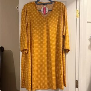 Yellow Polka Dot Tunic/Dress